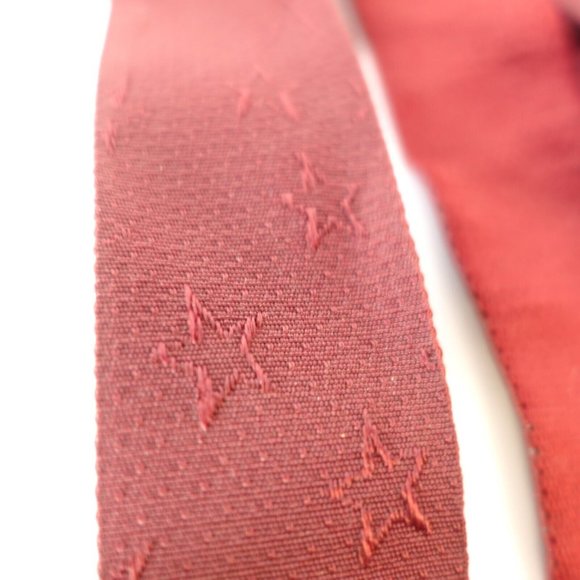 PELICAN‎ Suspenders Mens Red Burgundy Y Back Star Button Adjustment Made in USA - Picture 6 of 11